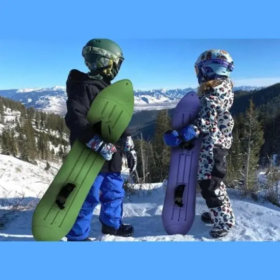 Slippery Racer Kids Snowboard with Binders for Beginners image {2}