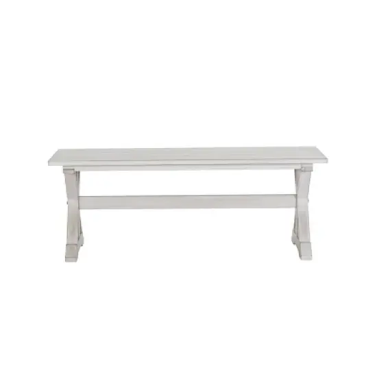 48" Jamestown Dining Bench White - Boraam image {2}
