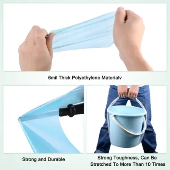 Unique Bargains Polyethylene Repair Waterproof UV-resistant Plastic Tape Thickness 6 mil 1 Pc image {3}