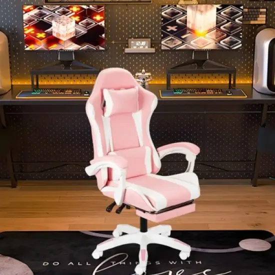 Ergonomic Gaming Chair with Lumbar Support &ndash; Sleek Racing Design image {9}