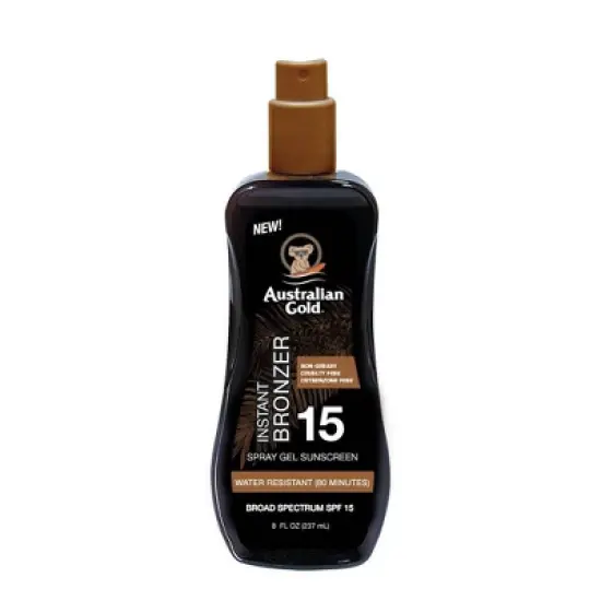 Australian Gold Sunscreen Spray Gel with Instant Bronzer - 8 fl oz image {3}