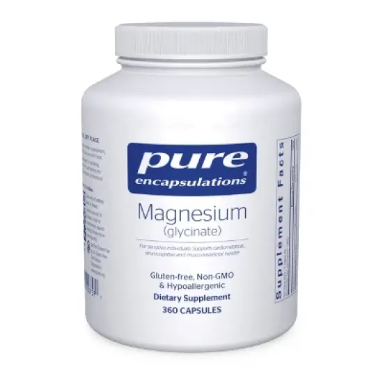 Pure Encapsulations Magnesium (Glycinate) - Supplement to Support Stress Relief, Sleep, Heart Health, Nerves, Muscles, and Metabolism image {10}