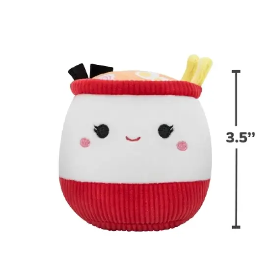 Squishmallows Raisy the Ramen Cup Squeaky Dog Plush Toy image {2}