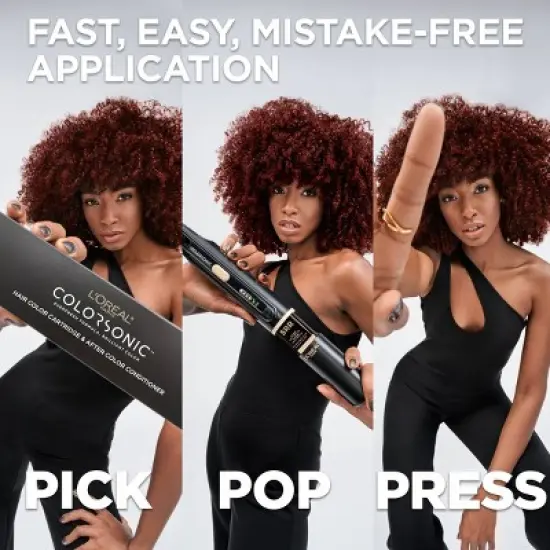 L'Oreal Paris Colorsonic Ammonia Free Permanent Hair Color Cartridge - Device Sold Separately image {5}