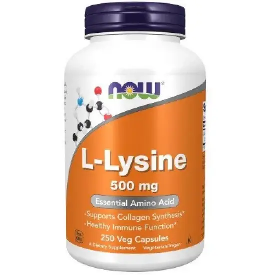 Lysine 500mg by Now Foods  -  250 Capsule image {3}