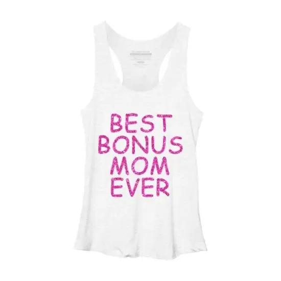 Women's Design By Humans Best Bonus Mom Ever Stepmom Love By MeowShop Racerback Tank Top image {4}