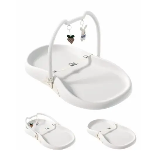 BabyBond Baby Changing Pad with Removable Safety Strap, Non-Slip Waterproof & Contoured Changing Pad for Dresser image {7}