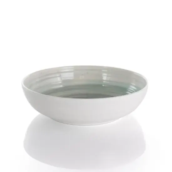 Elama 12 Piece Lightweight Melamine Dinnerware Set in Light Blue image {6}