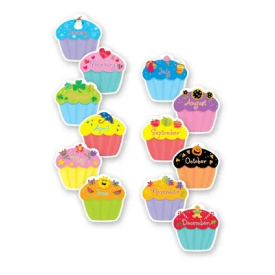 Creative Teaching Press&reg; Cupcakes 6" Designer Cut-Outs, Pack of 36 image {1}