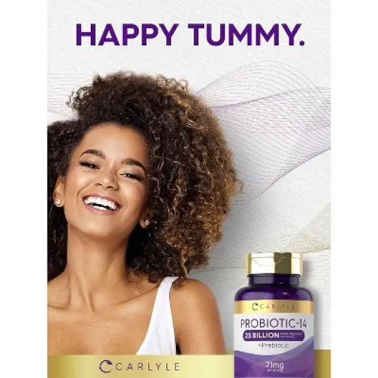 Carlyle Probiotic-14 | 25 Billion CFU | 100 Capsules image {5}