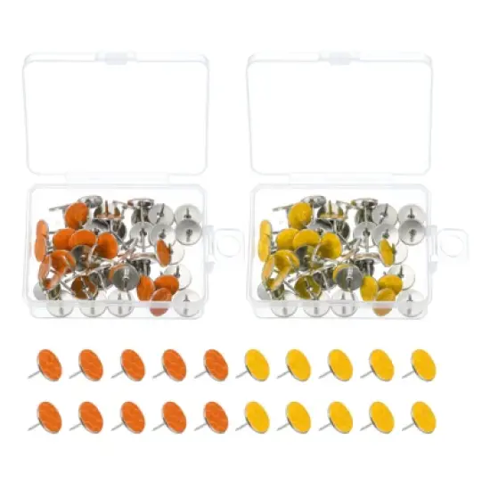 Unique Bargains Hiking Camping Hunting Trail Marking Glow Reflective Tacks 100 Pcs image {5}