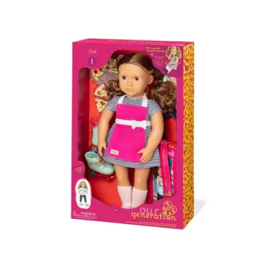 Our Generation Isa with Storybook & Outfit 18" Posable Cooking Doll image {4}