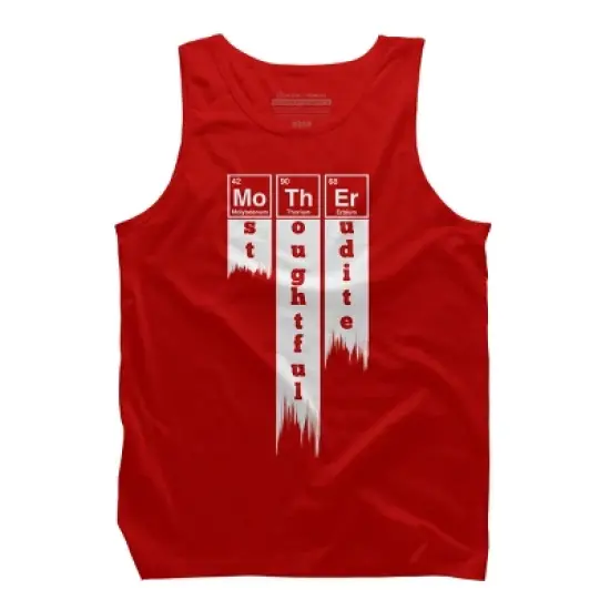 Men's Design By Humans Mother Most Thoughtful Erudite Periodic Table By Yernar Tank Top image {3}