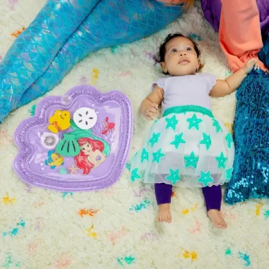 Bright Starts The Little Mermaid Sea Treasure Tummy Time Water Playmat image {9}