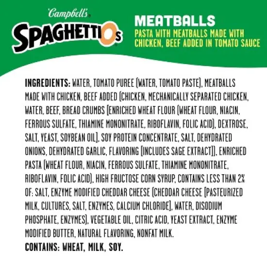 SpaghettiOs Canned Pasta with Meatballs - 15.6oz image {5}