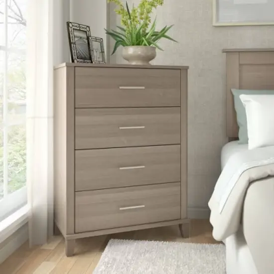 Somerset 4 Drawer Dresser Ash Gray - Bush Furniture image {1}