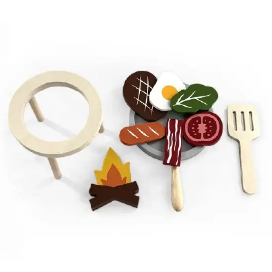 Wood Food Sets Camping Prop Replica - Bullseye's Playground&trade; image {3}