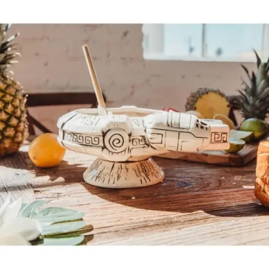 Beeline Creative Geeki Tikis Star Wars Millennium Falcon Punch Bowl Set With Mini Muglets image {5}