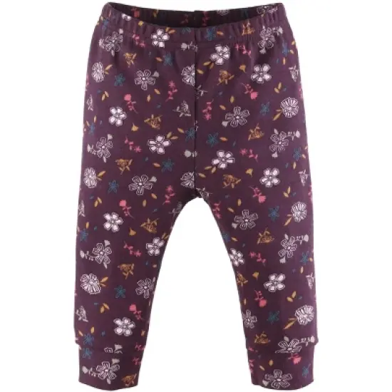The Peanutshell 5-Pack Baby Pants, Polka Dots and Floral Print image {1}