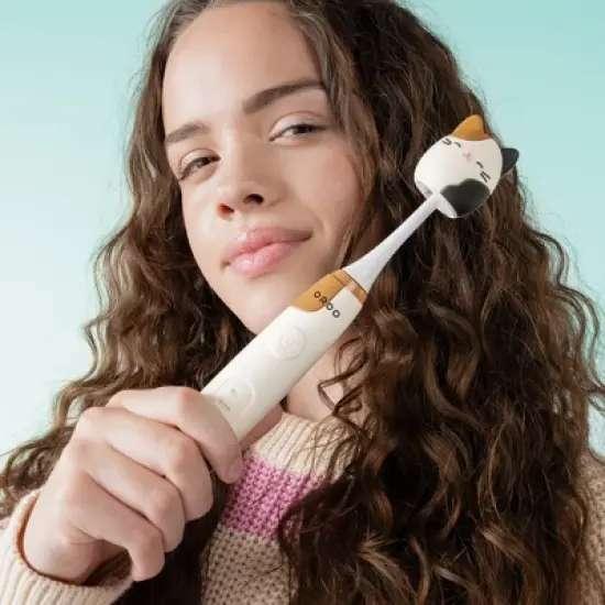 ORDO Sonic Kids Rechargeable Toothbrush - Squishmallows Cam - White image {1}