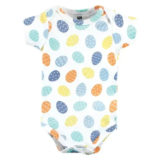 Hudson Baby Infant Boy Cotton Bodysuits, Hoppy Easter image {3}