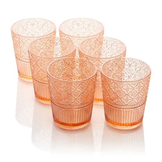 Certified International (Set of 6) 16oz Acrylic Dof Glasses Victoria image {6}