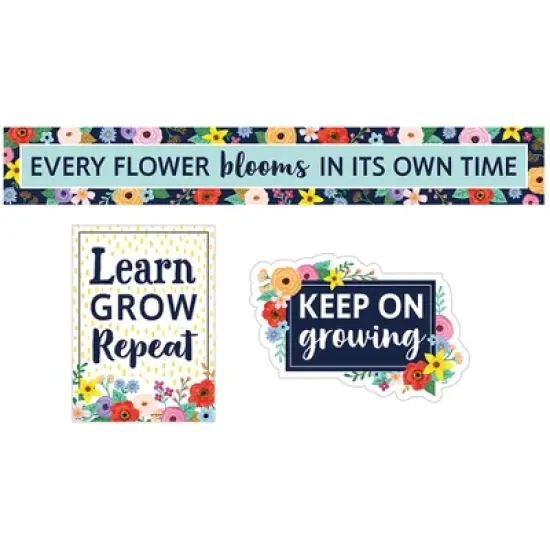 Teacher Created Resources&reg; Wildflowers Mini Bulletin Board Set, 16 Pieces image {1}