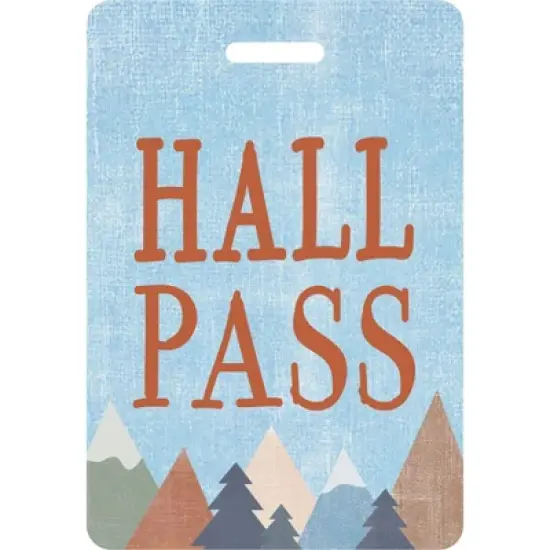 Teacher Created Resources&reg; Moving Mountains Hall Pass with Lanyard, Set of 4 image {2}