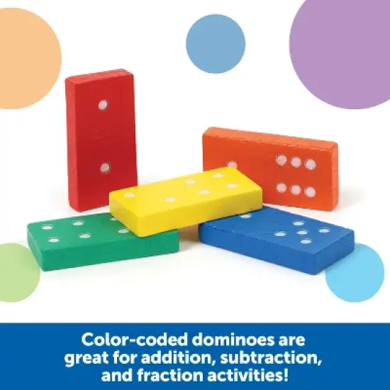 Learning Resources Double-Six Dominoes In Bucket, Ages 5+ image {1}