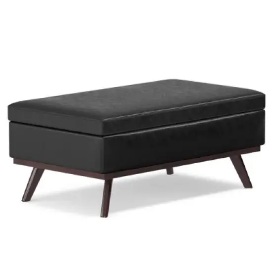 Large Ethan Lift Top Coffee Table Storage Ottoman - WyndenHall image {9}