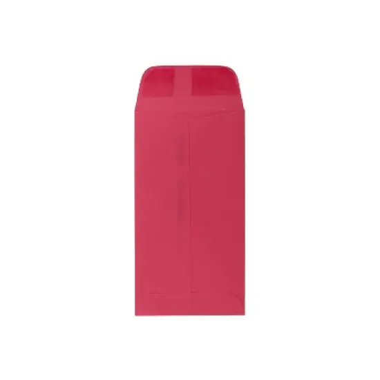 JAM Paper #7 Coin Business Colored Envelopes 3.5 x 6.5 Red Recycled 355228282H image {1}