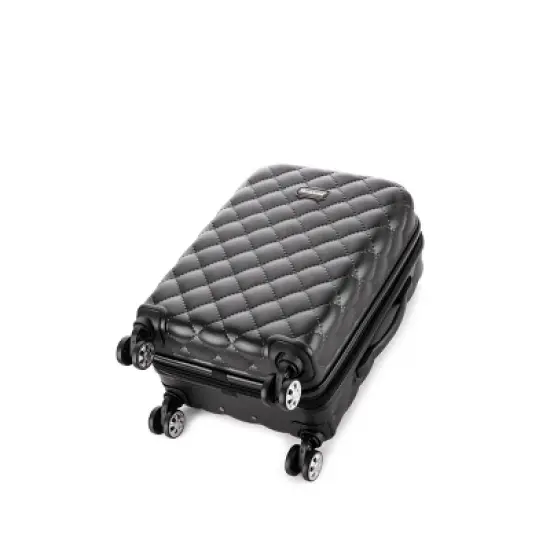 Rockland Melbourne Expandable ABS Hardside Carry On Spinner Suitcase - Quilt image {3}