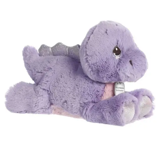 Aurora Small Stella Stegosaurus Precious Moments Inspirational Stuffed Animal Purple 8.5" image {1}