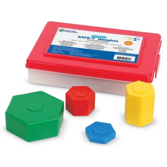 Learning Resources Weight Pax Custom Safe-T Weights, Set of 13 with Box image {3}