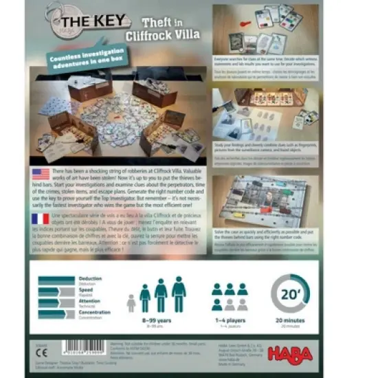 HABA The Key Game: Theft in Cliffrock Villa a Logical Deduction Game image {7}