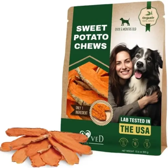 Beloved Pets Dog Treats, Sweet Potato Chips, All Natural Chews 10.6 Oz - 1 Pack image {6}