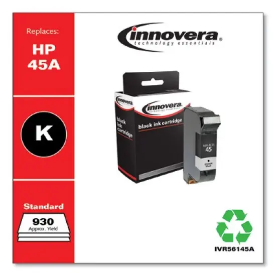 Innovera Compatible Black Ink, Replacement for 45A (51645A), 930 Page-Yield image {1}