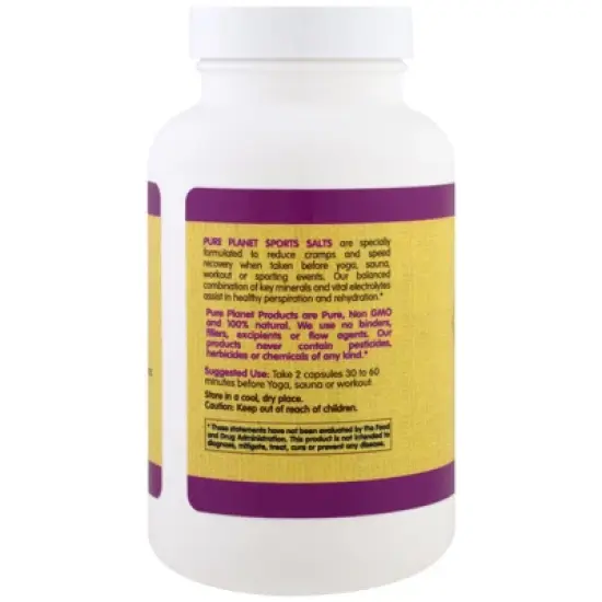 Pure Planet Sports Salts, 90 Vegetarian Capsules image {2}