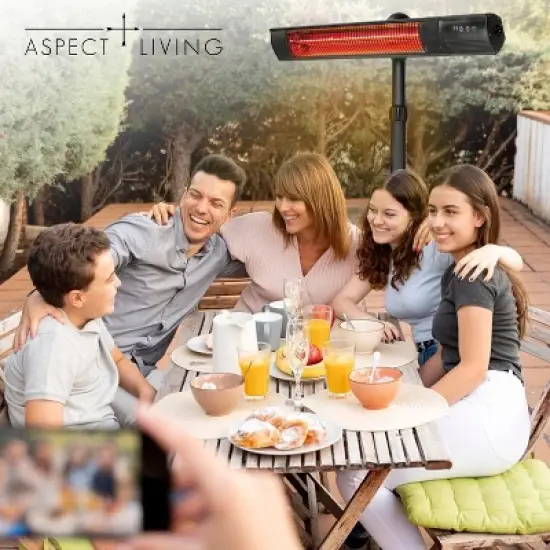 Aspect Living Pole Mounted Electric Patio Heater image {5}