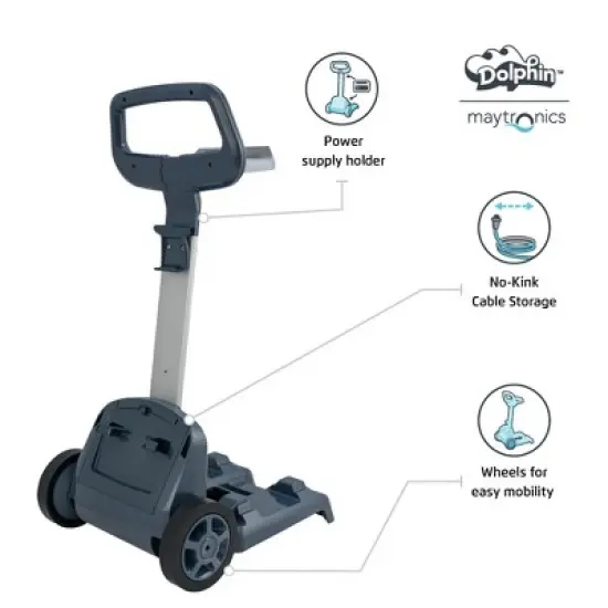 Maytronics Dolphin Nautilus CC with Caddy Inground Pool Cleaner Pools up to 33ft image {4}