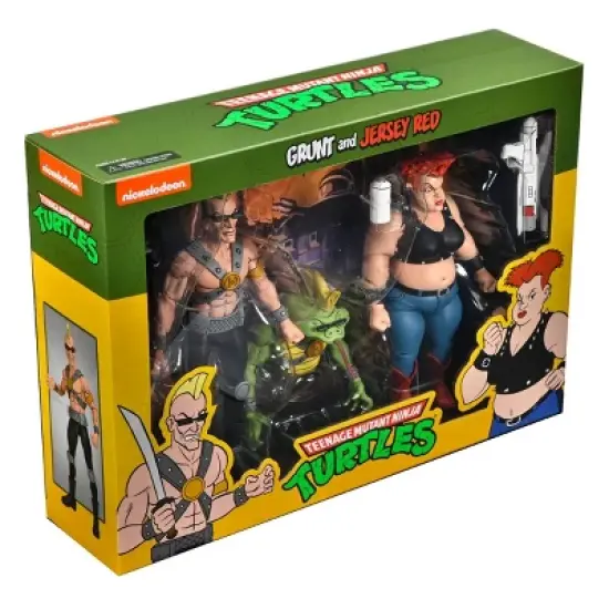 Teenage Mutant Ninja Turtles - Cartoon Jersey Red & Grunt 7" Action Figures 2pk image {4}