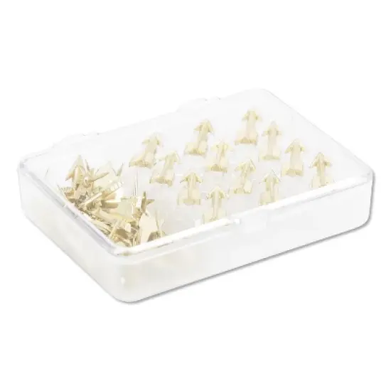 U Brands Fashion Push Pins Steel Gold 3/8" 36/Pack 3083U06-24 image {3}