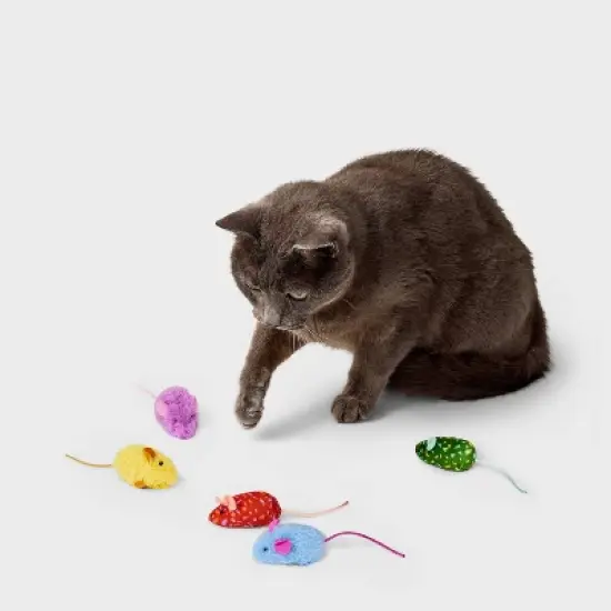 Mouse Critter Cat Plush Toy Set - 5pc - Boots & Barkley&trade; image {1}