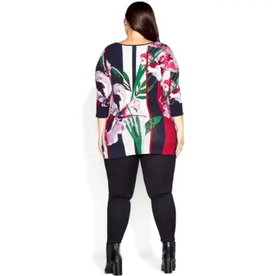 Women's Plus Size Romy Top - berry | AVENUE image {1}