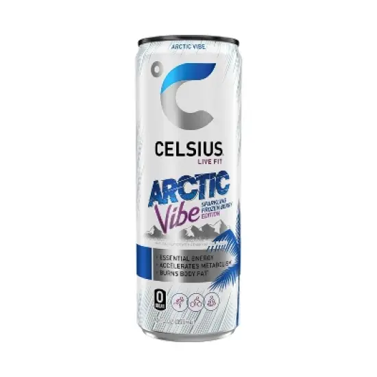 CELSIUS Sparkling Arctic Vibe Functional Energy Drink - 12 fl oz Can image {5}