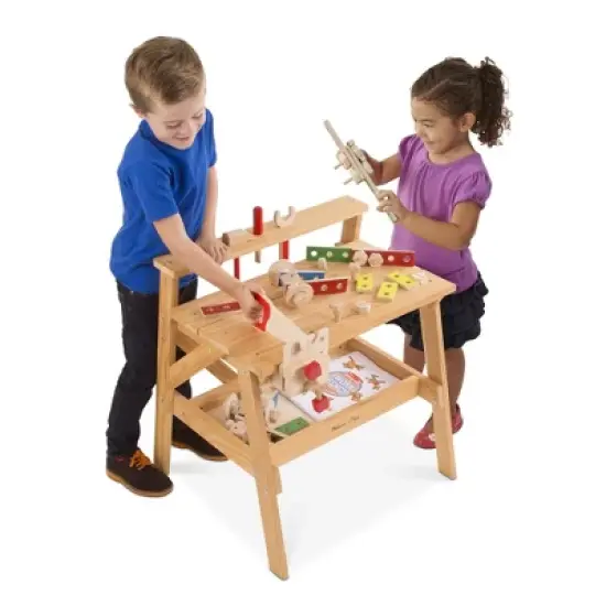 Melissa & Doug Solid Wood Project Workbench Play Building Set image {5}