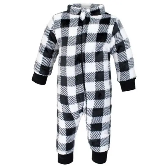 Hudson Baby Infant Boy Plush Jumpsuits, Gray Penguin image {3}