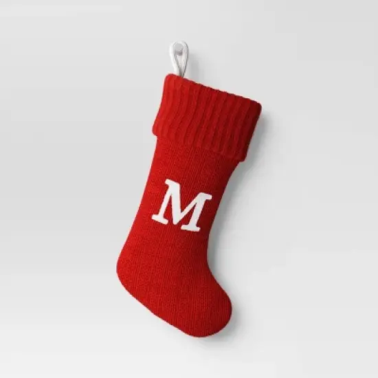 Knit Monogram Christmas Stocking Red - Wondershop&trade; image {15}
