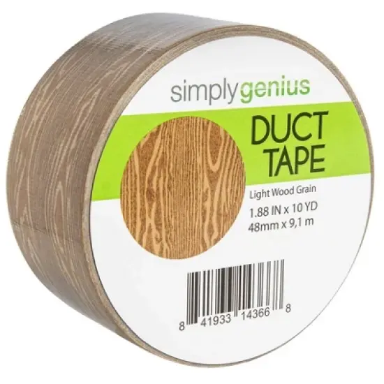 Simply Genius Pattern Duct Tape Heavy Duty, Colorful DIY Craft Supplies for Kids & Adults, 1.8 in x 10 yards (Light Wood Grain) image {5}