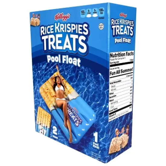Rice Krispies Treats 5.5&rsquo; Pool Float: Water Toy Inflatable Raft, PVC, 220 lb Capacity image {4}